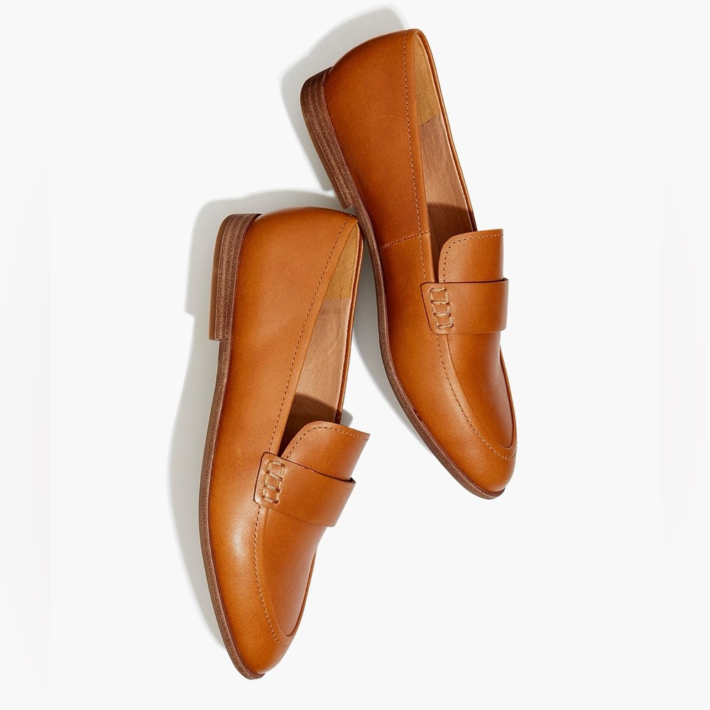 NWT Madewell Alex Loafer in Leather - SZ 7 English Saddle